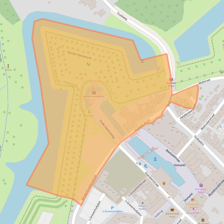 Kaart van postcodegebied 4561BJ.