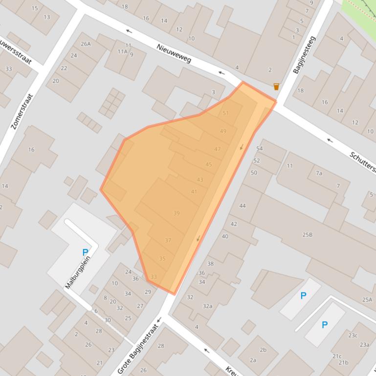 Kaart van postcodegebied 4561CH.