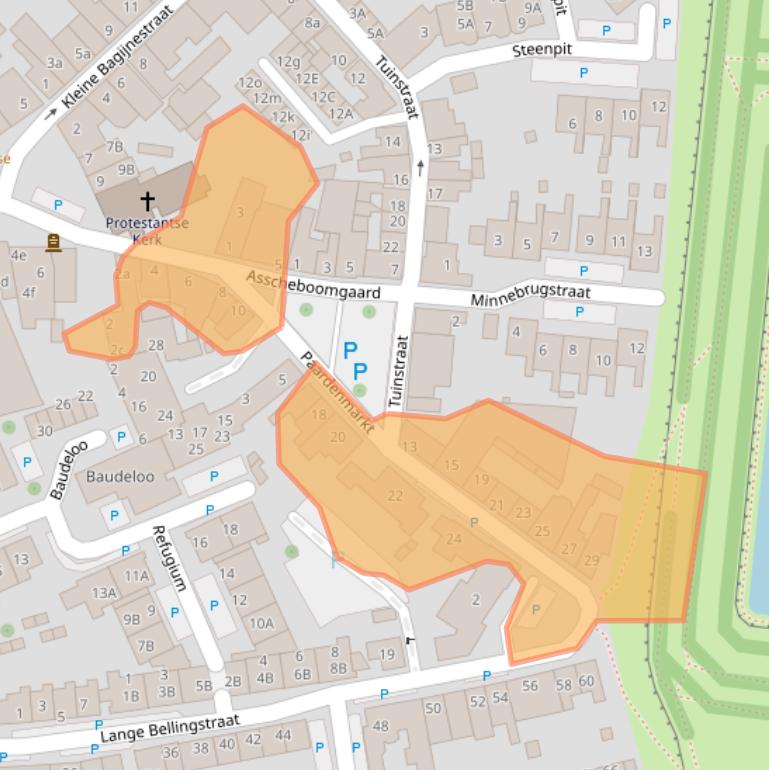 Kaart van postcodegebied 4561CW.