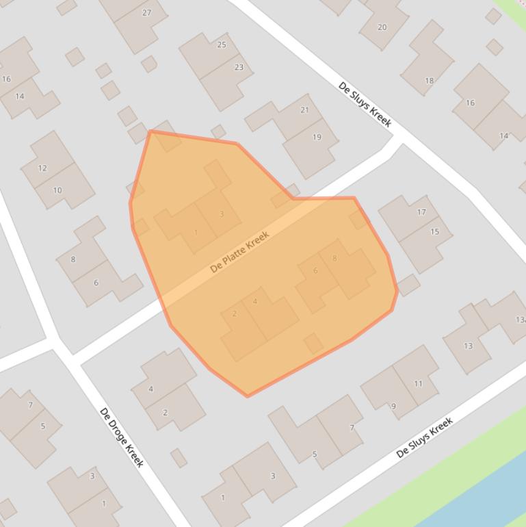 Kaart van postcodegebied 4561DW.