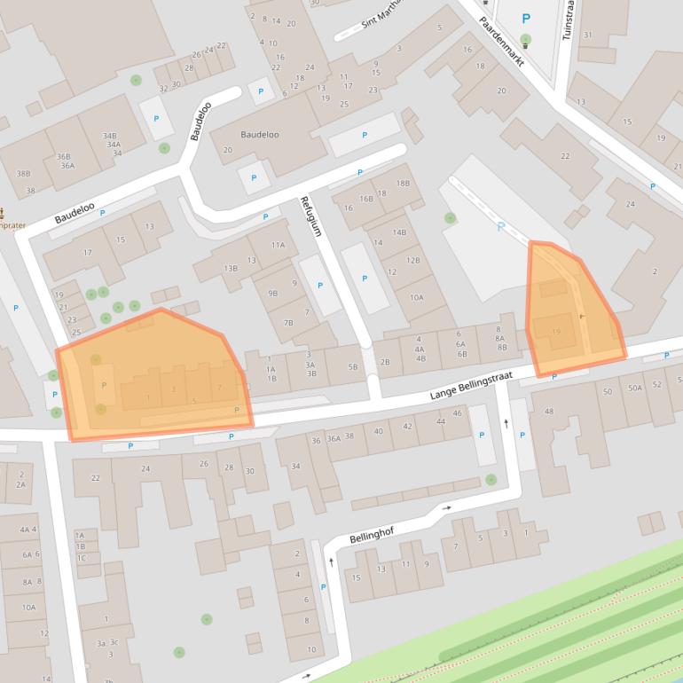 Kaart van postcodegebied 4561EC.