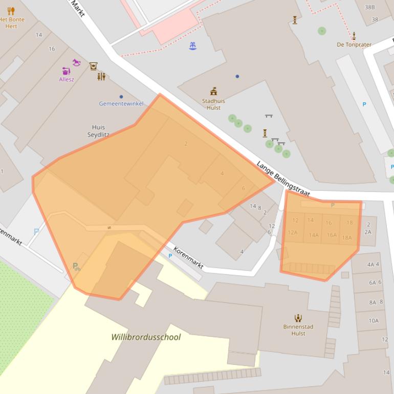 Kaart van postcodegebied 4561ED.