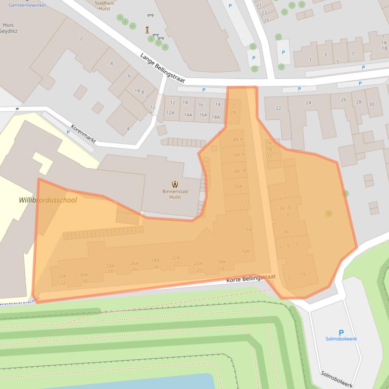 Kaart van postcodegebied 4561EG.