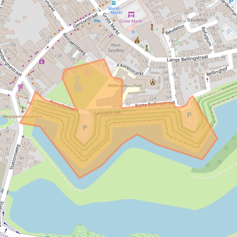 Kaart van postcodegebied 4561EN.