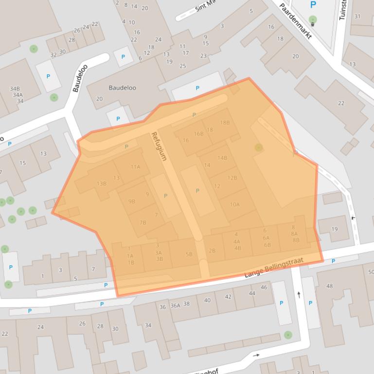 Kaart van postcodegebied 4561ET.