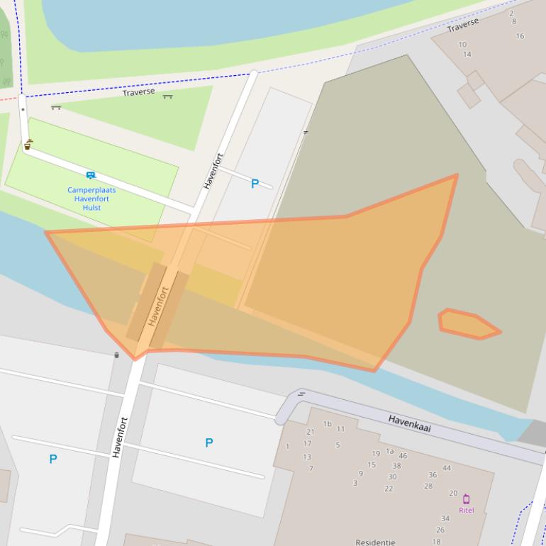 Kaart van postcodegebied 4561EX.