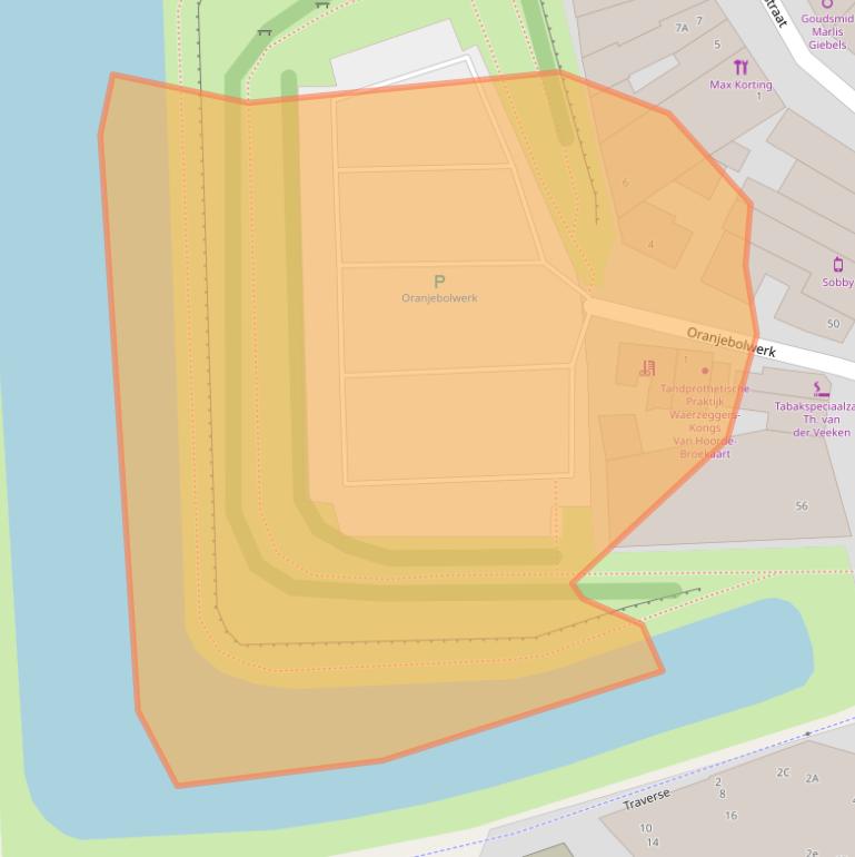 Kaart van postcodegebied 4561GA.