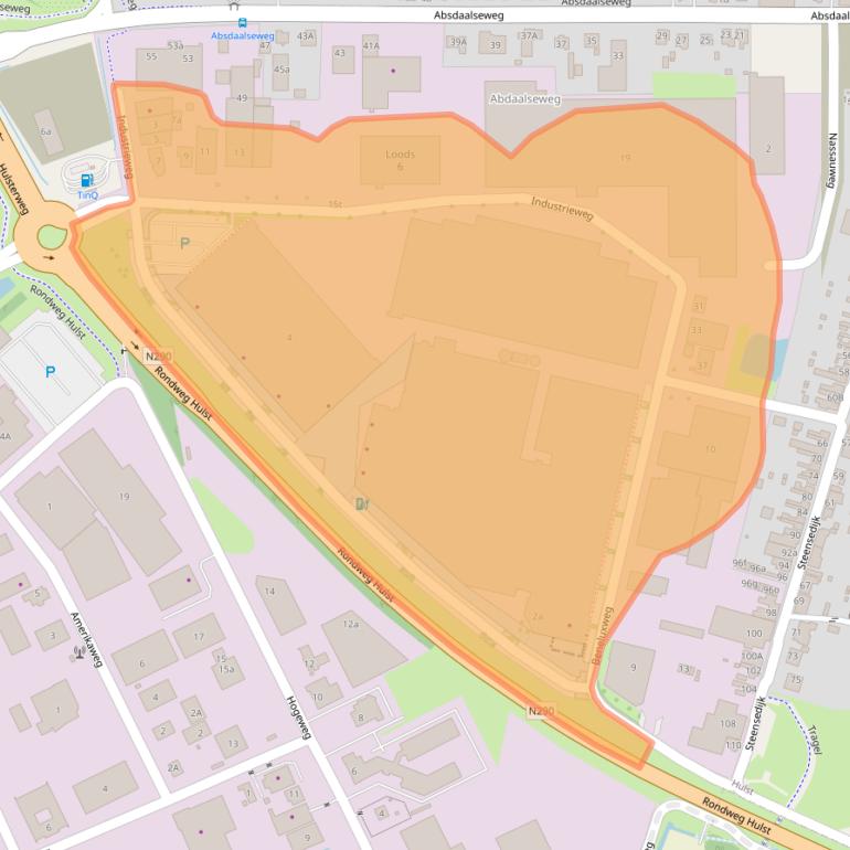 Kaart van postcodegebied 4561GH.