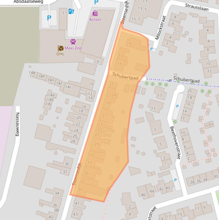 Kaart van postcodegebied 4561GK.