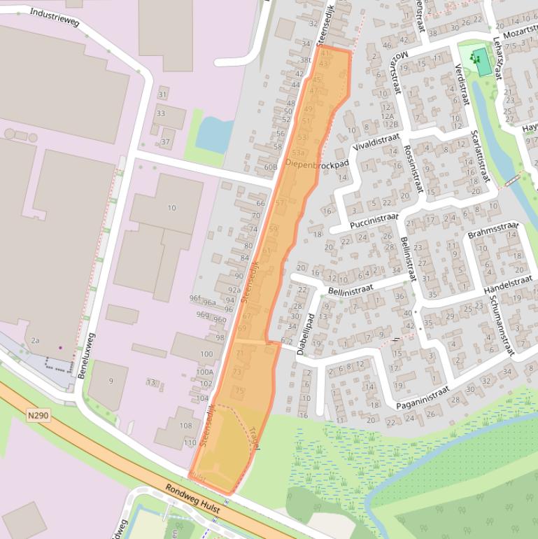 Kaart van postcodegebied 4561GL.