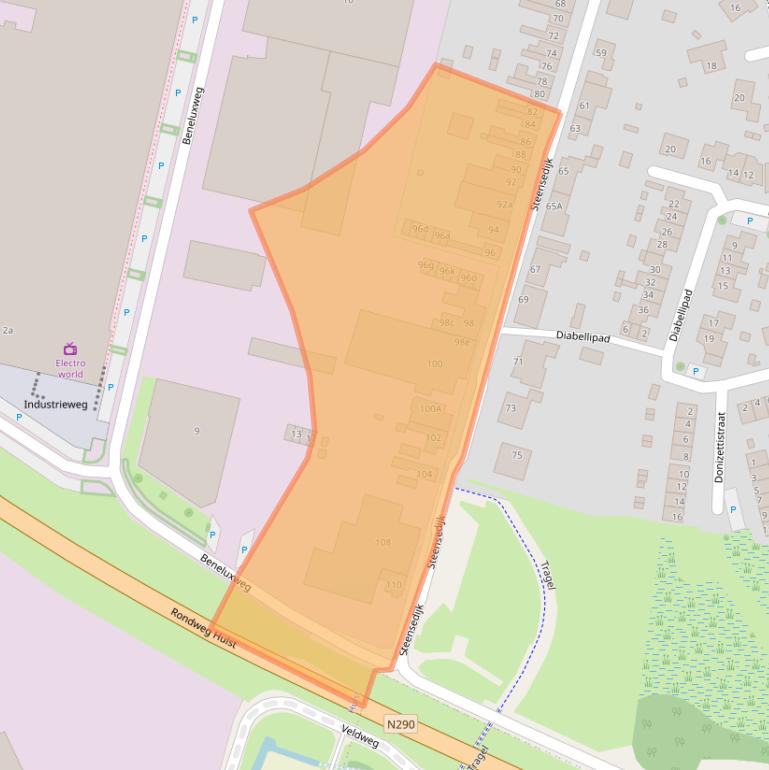 Kaart van postcodegebied 4561GP.