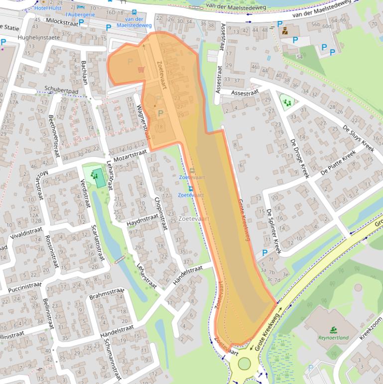 Kaart van postcodegebied 4561GR.