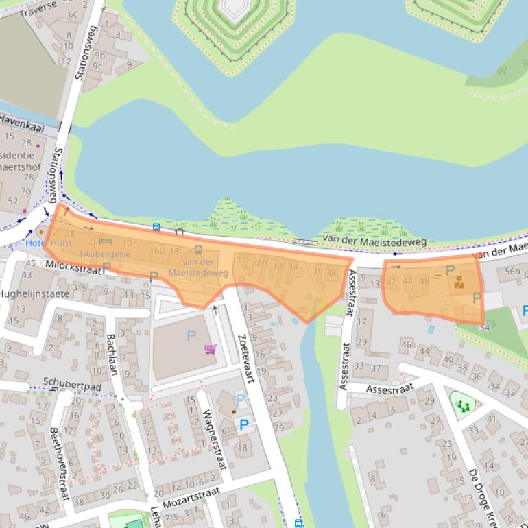 Kaart van postcodegebied 4561GT.