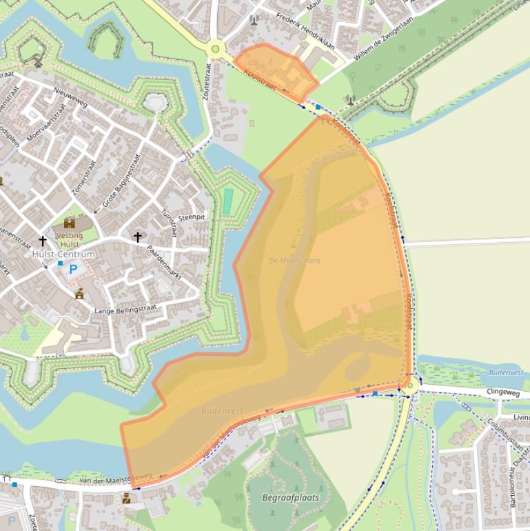 Kaart van postcodegebied 4561GW.
