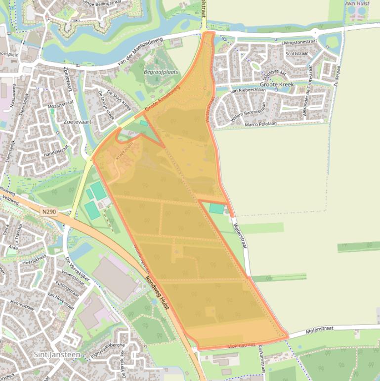 Kaart van postcodegebied 4561GX.