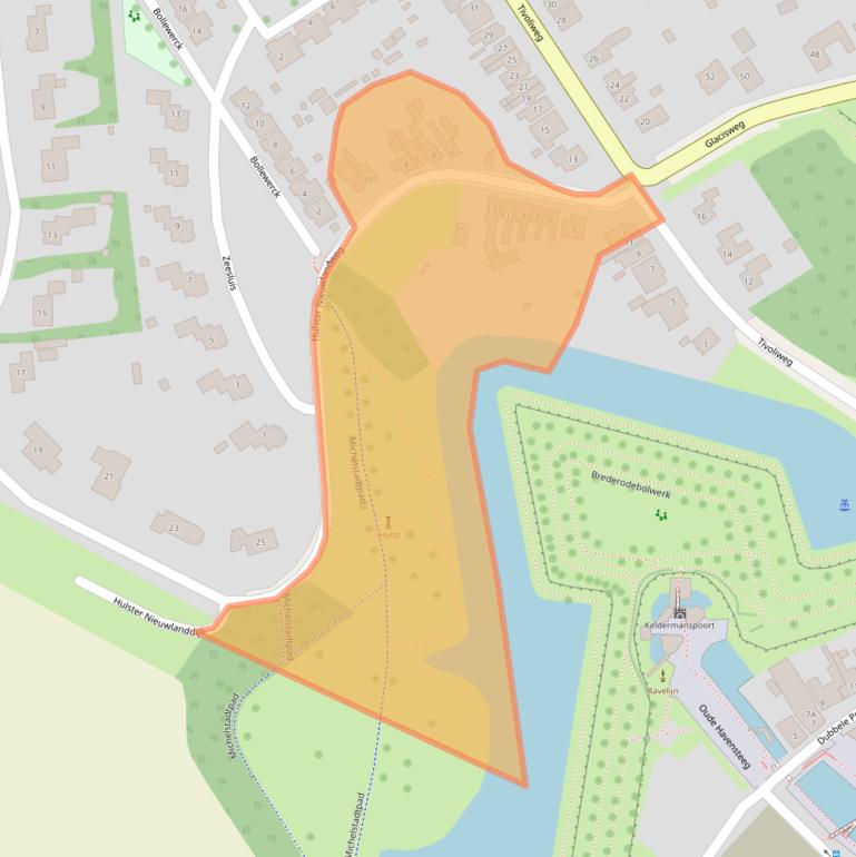 Kaart van postcodegebied 4561HA.