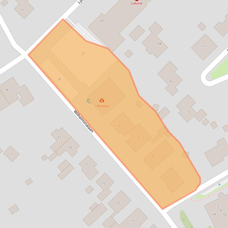 Kaart van postcodegebied 4561HS.