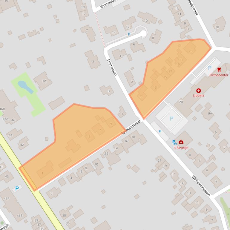 Kaart van postcodegebied 4561HT.