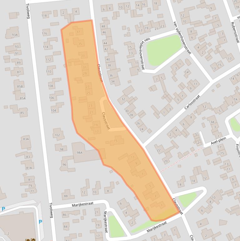 Kaart van postcodegebied 4561JC.