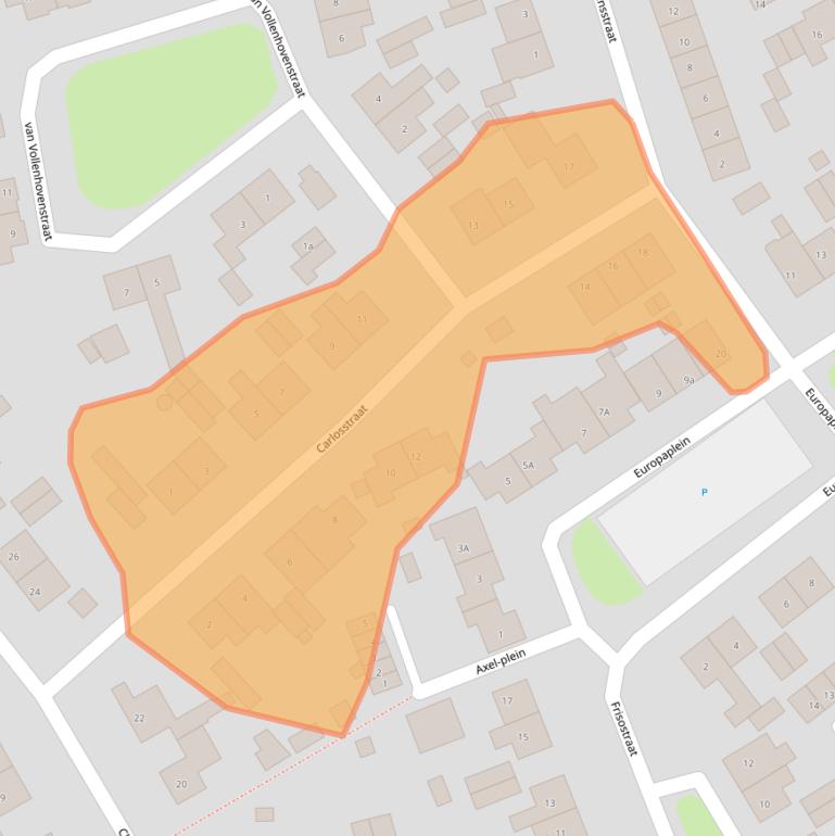 Kaart van postcodegebied 4561JH.