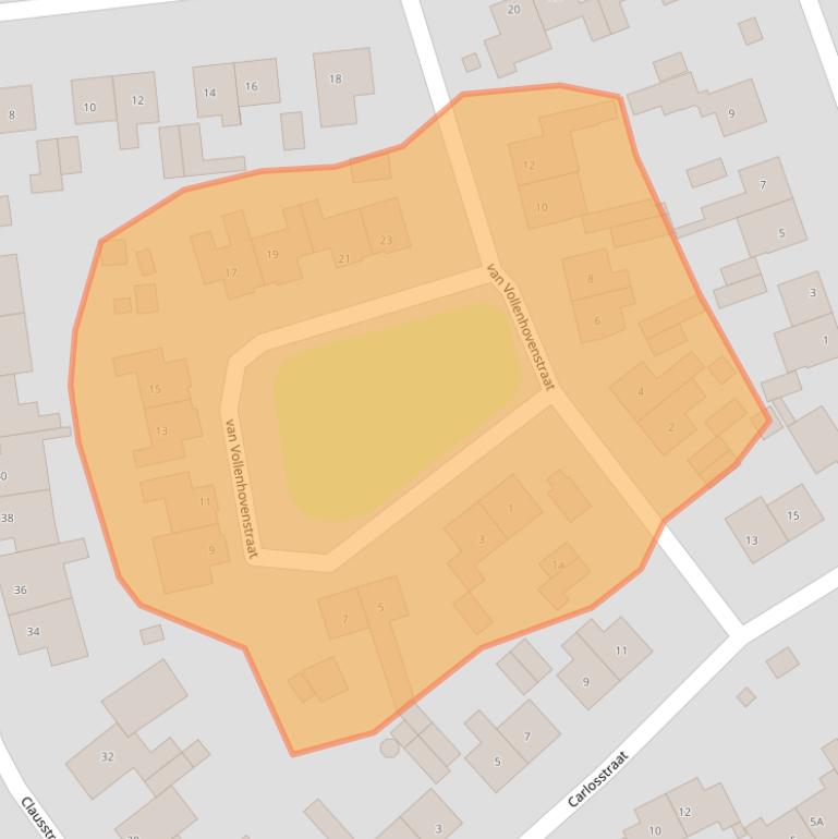 Kaart van postcodegebied 4561JJ.
