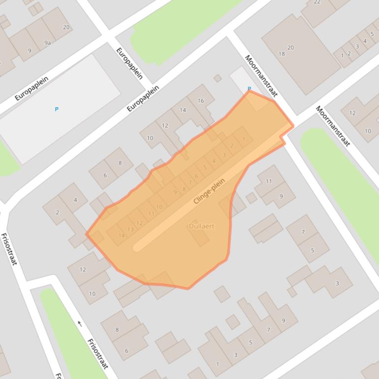 Kaart van postcodegebied 4561JL.