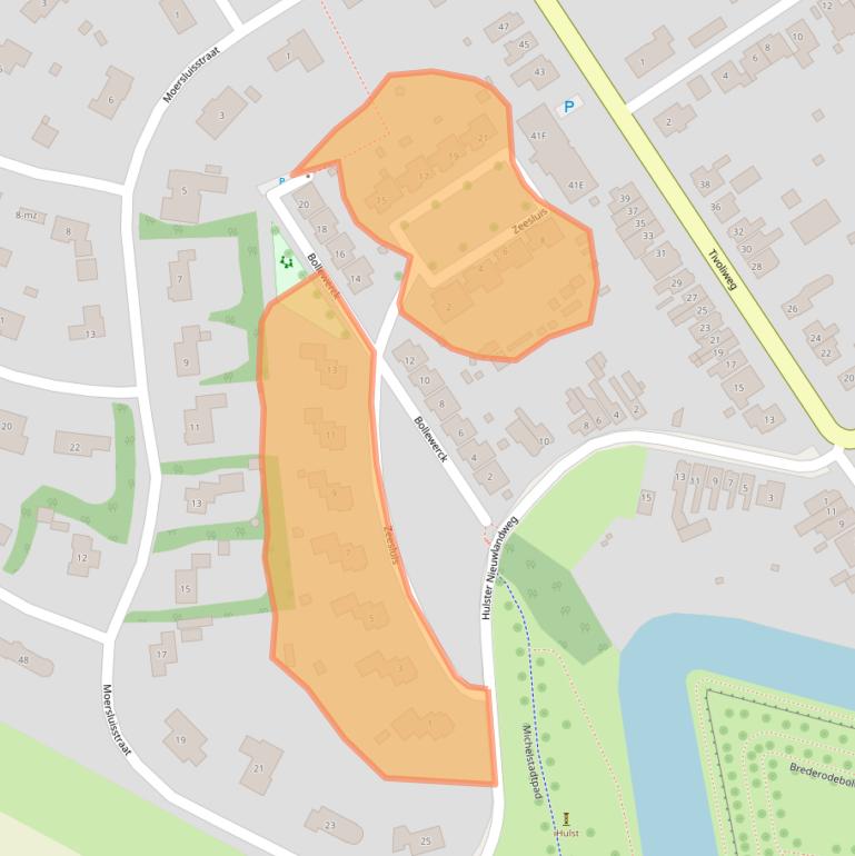 Kaart van postcodegebied 4561JR.