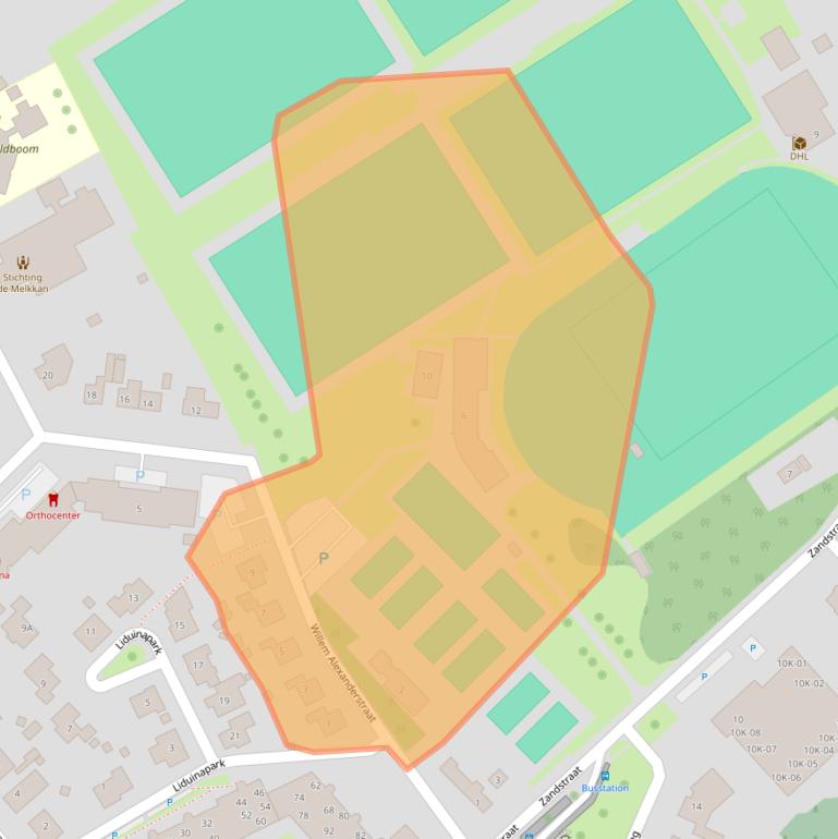 Kaart van postcodegebied 4561JX.