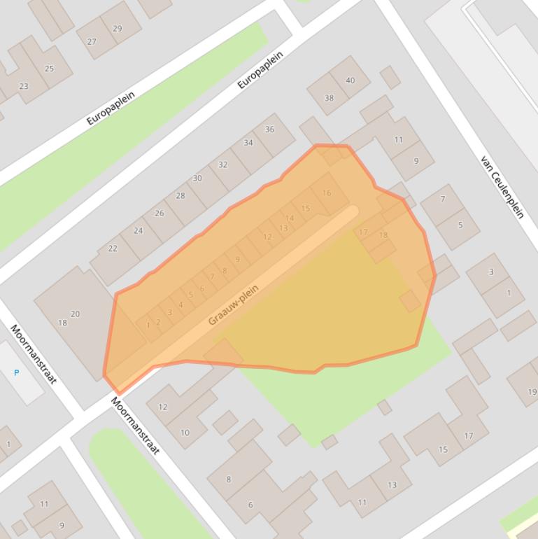 Kaart van postcodegebied 4561JZ.