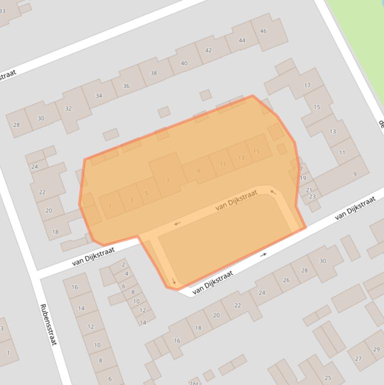 Kaart van postcodegebied 4561KP.