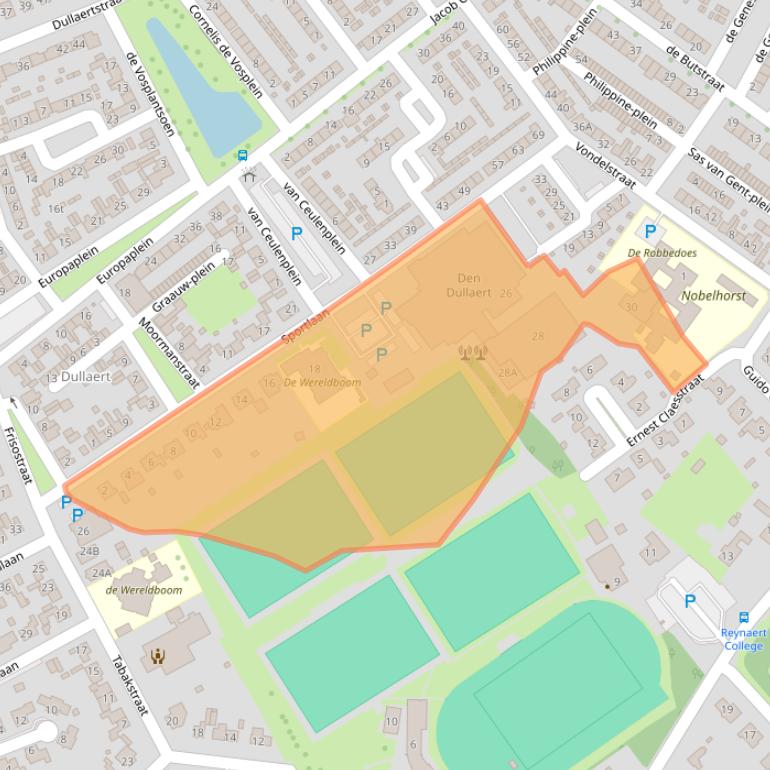 Kaart van postcodegebied 4561KZ.