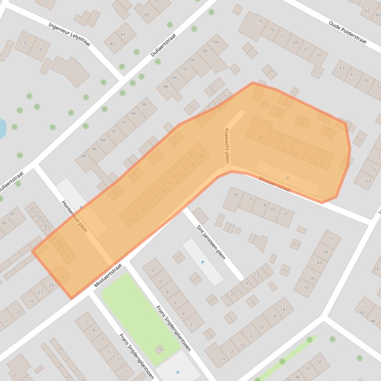 Kaart van postcodegebied 4561LE.