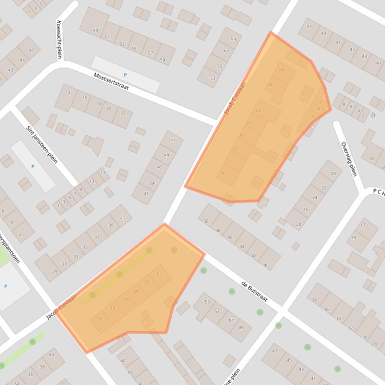 Kaart van postcodegebied 4561LL.