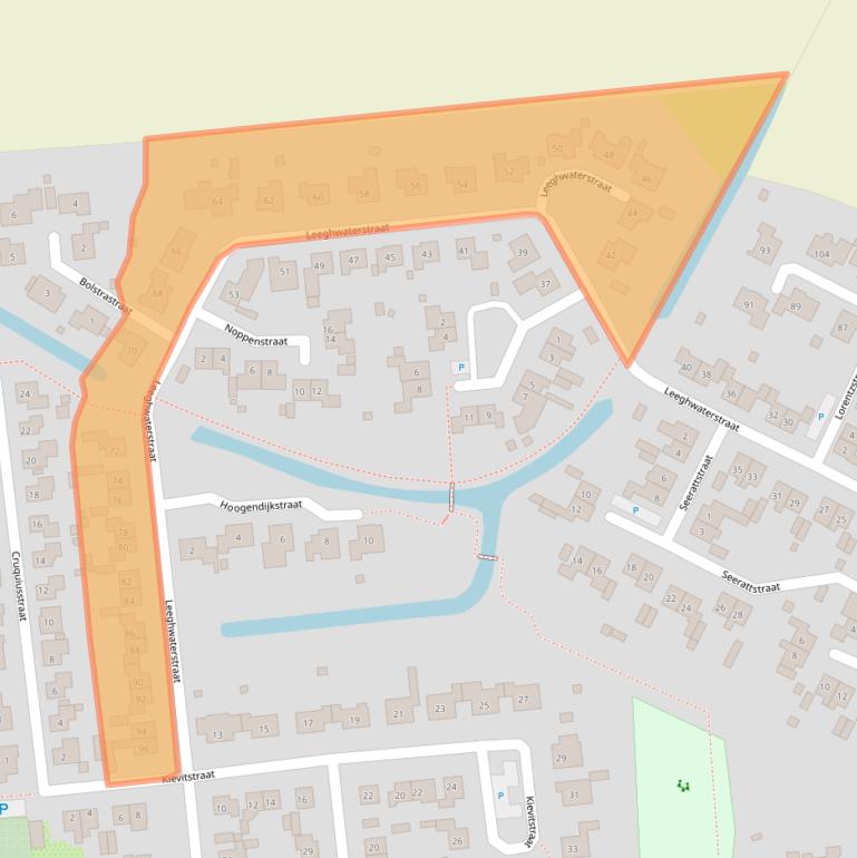 Kaart van postcodegebied 4561MB.