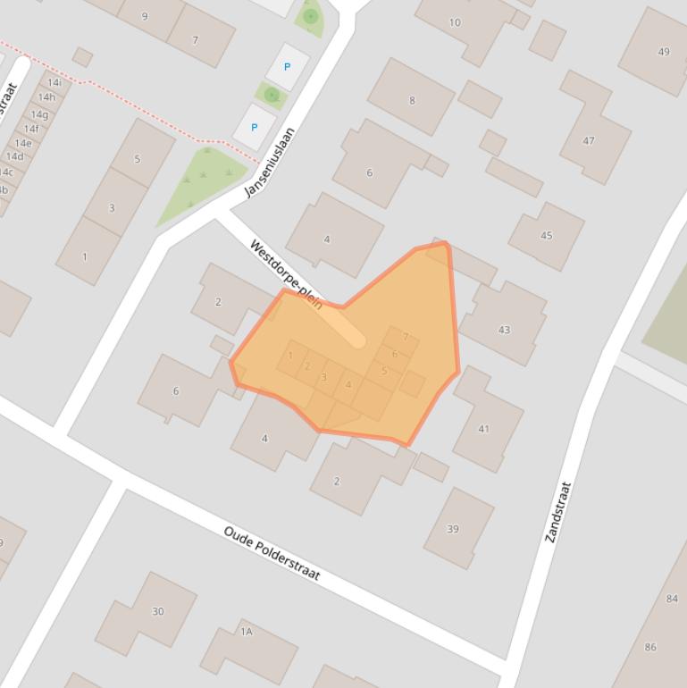 Kaart van postcodegebied 4561NA.