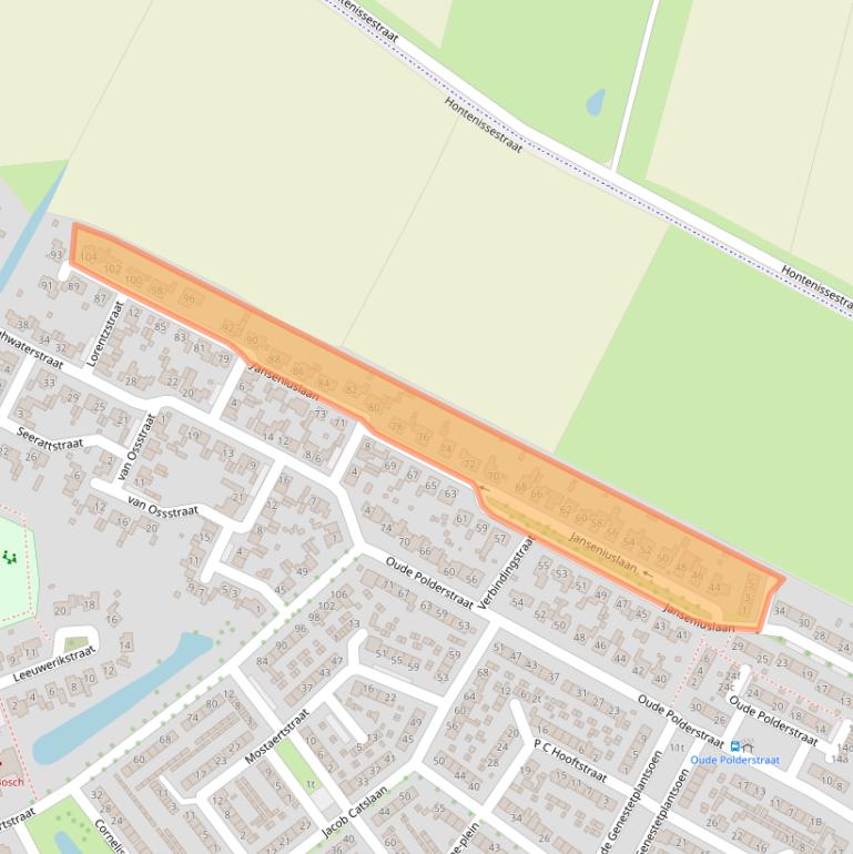 Kaart van postcodegebied 4561NN.