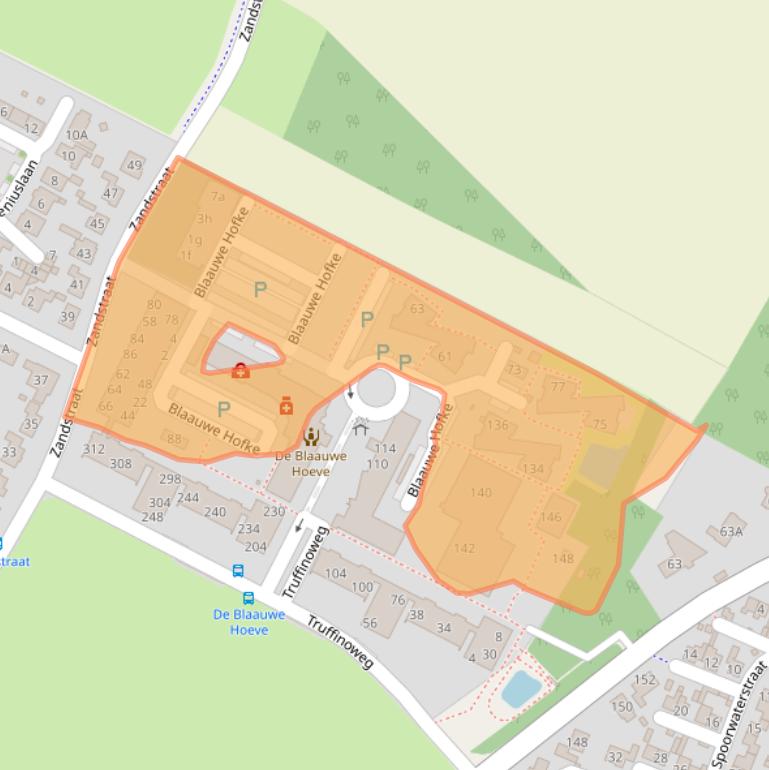 Kaart van postcodegebied 4561NV.