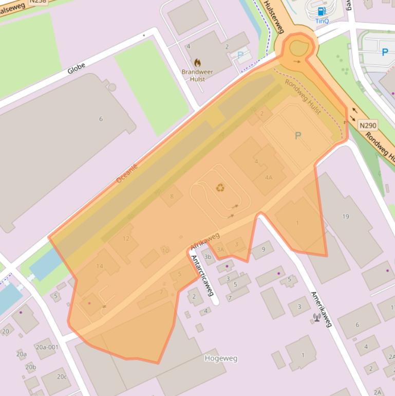 Kaart van postcodegebied 4561PA.