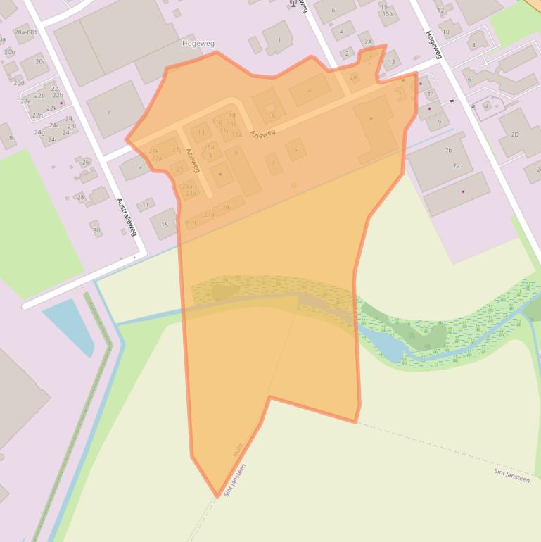 Kaart van postcodegebied 4561PC.