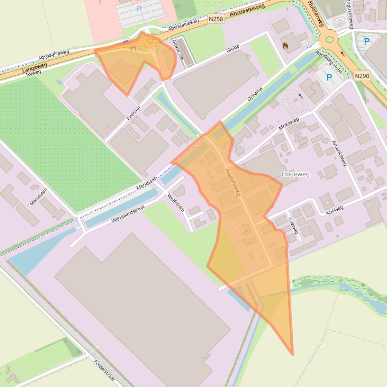 Kaart van postcodegebied 4561PD.