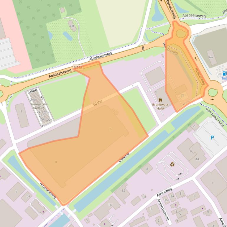 Kaart van postcodegebied 4561PJ.