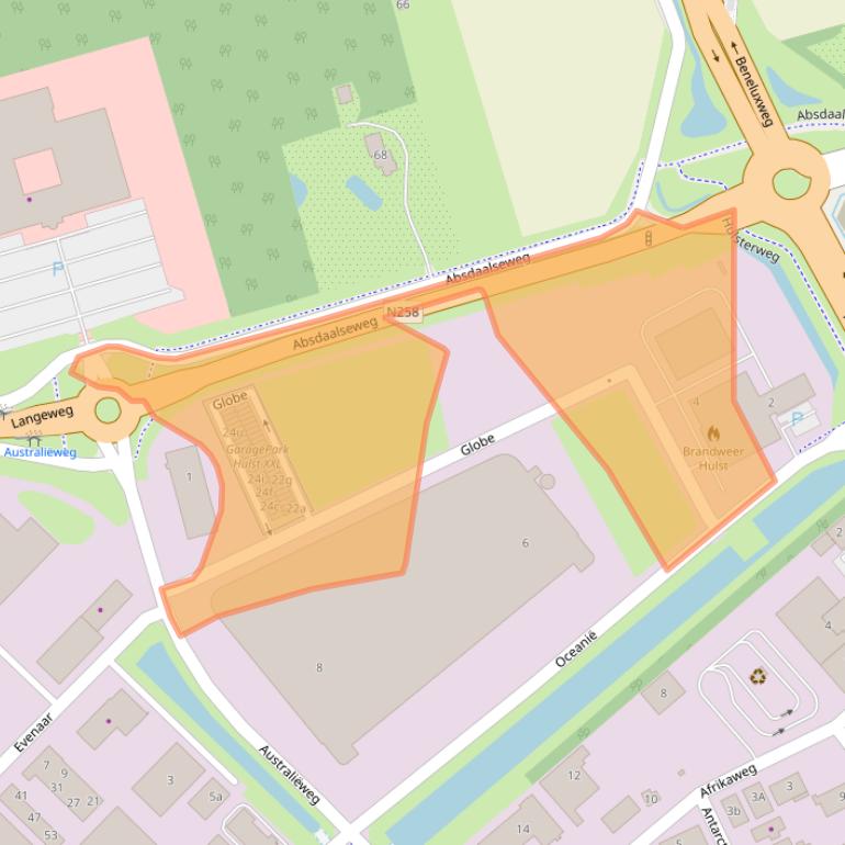 Kaart van postcodegebied 4561PK.