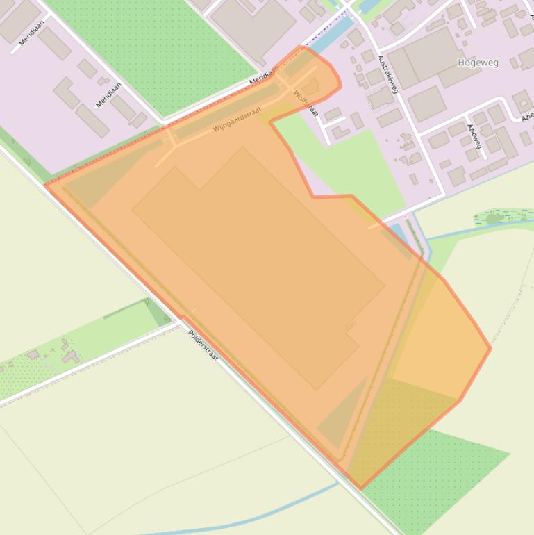 Kaart van postcodegebied 4561PM.