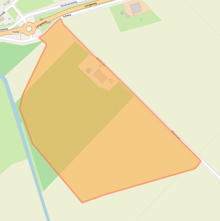 Kaart van postcodegebied 4561RD.