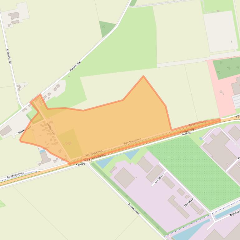 Kaart van postcodegebied 4561RG.