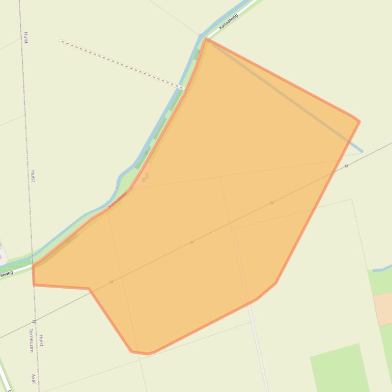 Kaart van postcodegebied 4561RM.