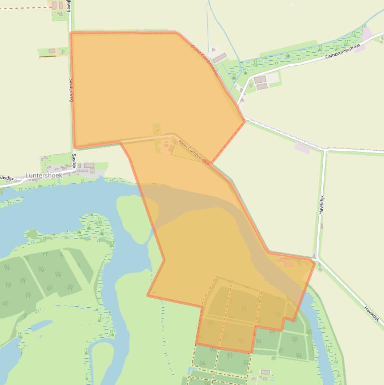 Kaart van postcodegebied 4561RR.