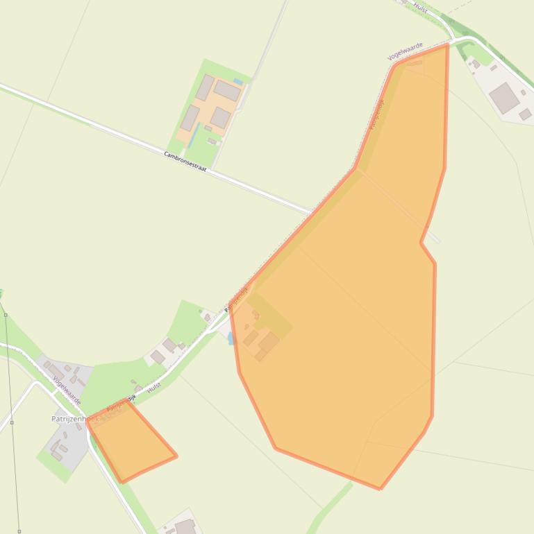 Kaart van postcodegebied 4561RV.