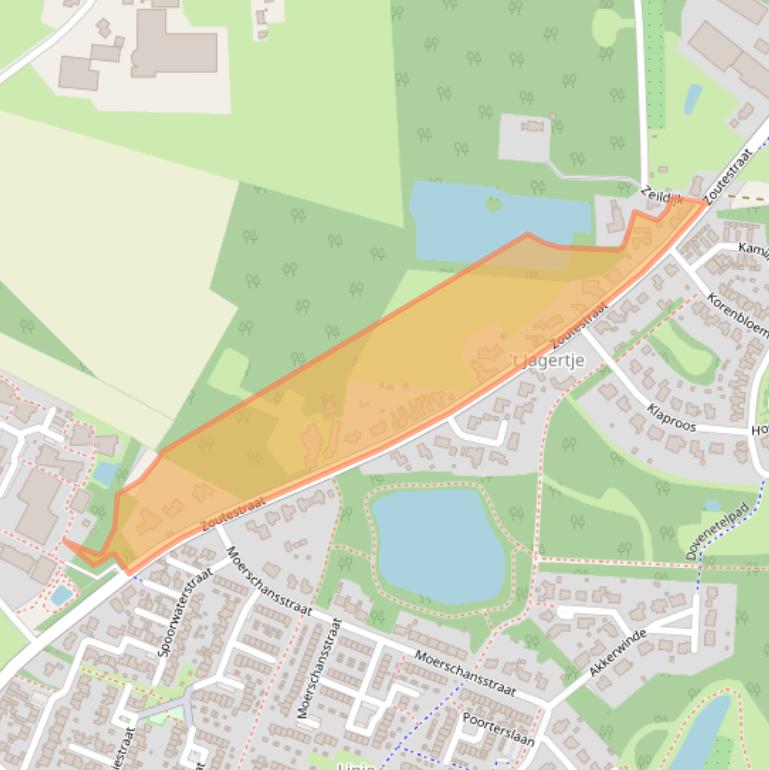 Kaart van postcodegebied 4561TA.