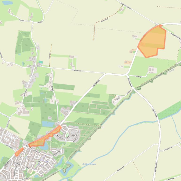 Kaart van postcodegebied 4561TC.